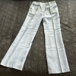 Gerard Darel Blue Linen Trousers